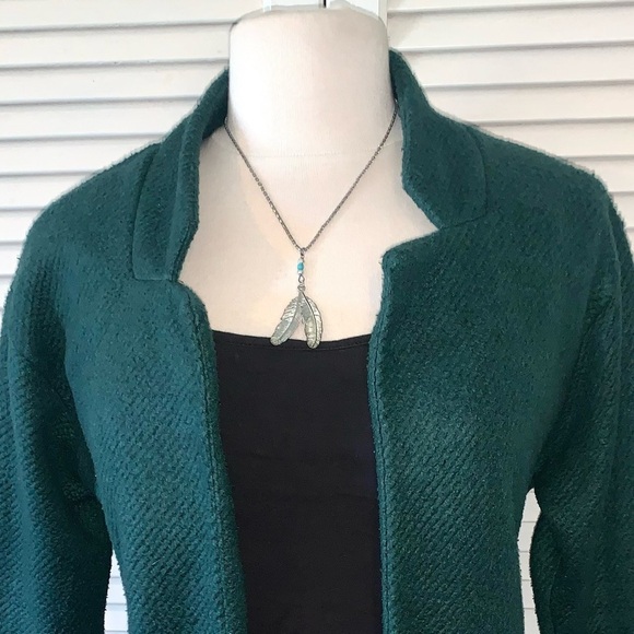 Express Emerald Green Overcoat Size XS - Picture 6 of 7